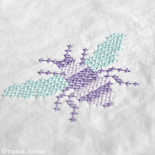 Bumble bee cross stitch pattern