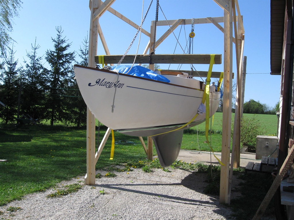 how to build a sailboat cradle