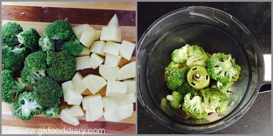 Broccoli Potato Puree - step 1