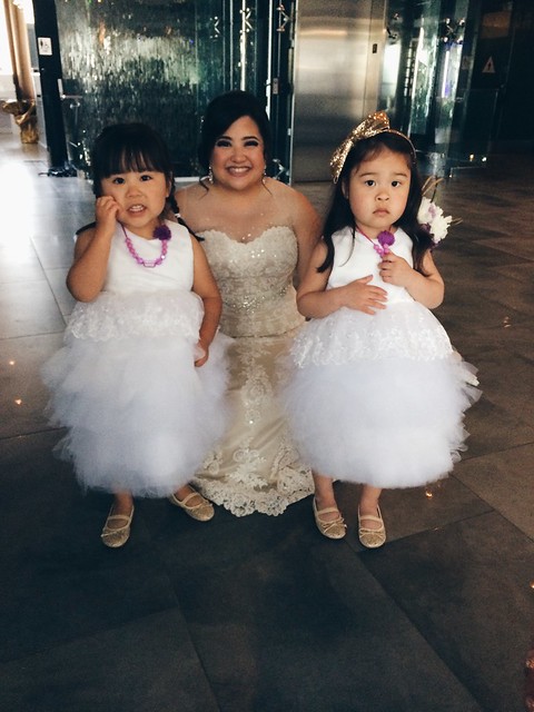 Can't believe Megumi sewed the flower girl dresses!