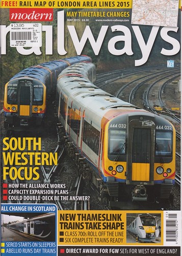Modern Railways, cover May 2015