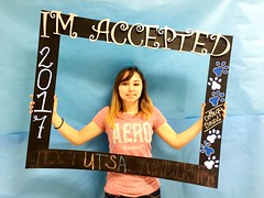 Congratulations to Alexis Ramos who got accepted to the University of Texas at San Antonio in San Antonio, Texas! #CollegeBound #CollegeBoundBulldogs #Somerset2017