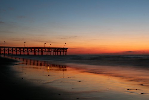 morning beach sc sunrise myrtlebeach pier am southcarolina 1855mm 600d canonrebelt3i