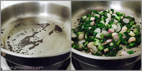 Spring onions stir fry - step 3
