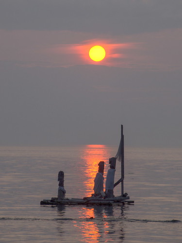 sunset sculpture gulf gimp québec stlawrence stlaurent crépuscule saintlaurent gaspe gaspésie golfe sainteflavie d5100