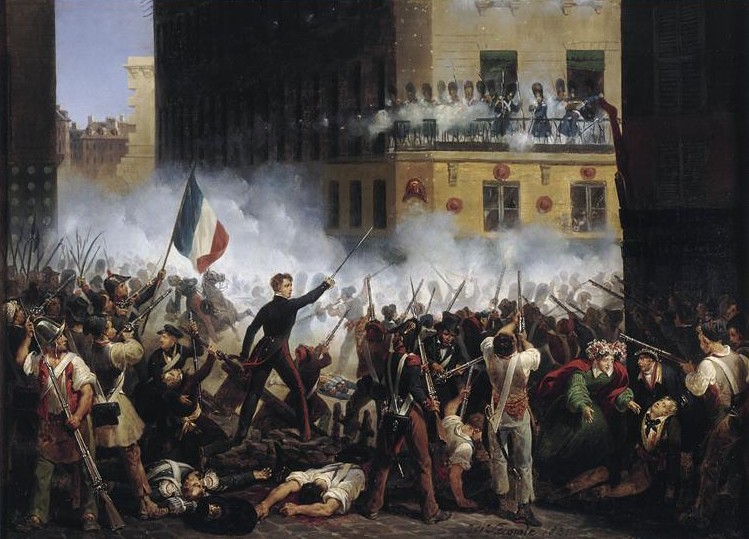 Battle at the Rue de Rohan, by Hippolyte Lecomte