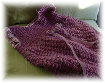 Lacy baby dress crochet pattern. - Crafts - Free Craft Patterns