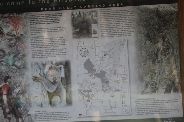 Boar Gully Camp Ground Information Board