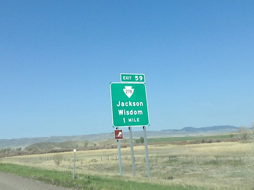 sign montana intersection i15 beaverheadcounty biggreensign freewayjunction mts278