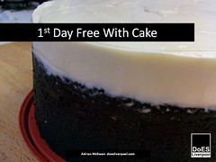 1st Day Free With Cake