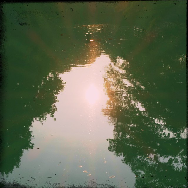 Sunlight reflect on the water surface