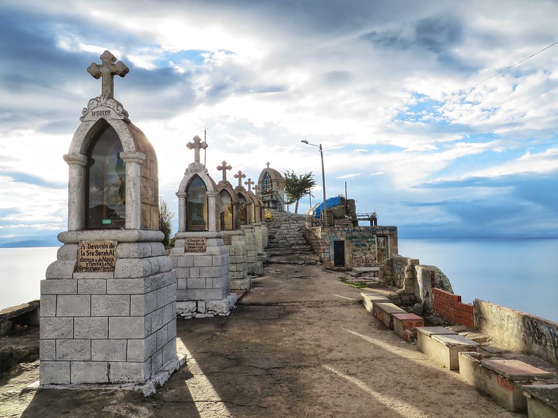 The Stations of the Crosses at Lake Titicaca, Bolivia