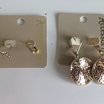 Two for one switcheroo hammered earrings