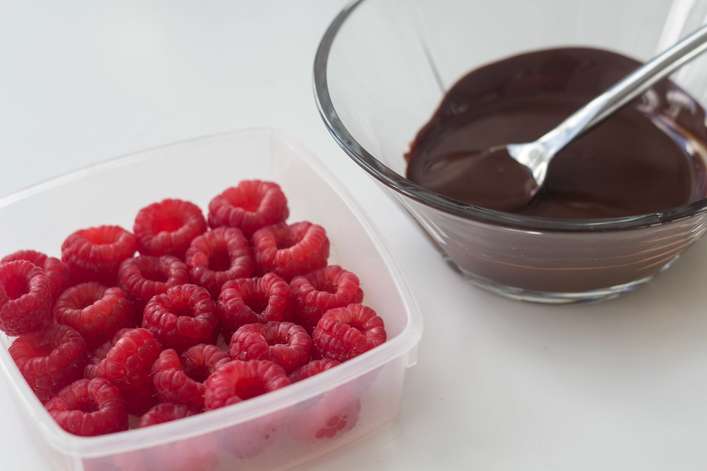 Chocolate-Filled Raspberries