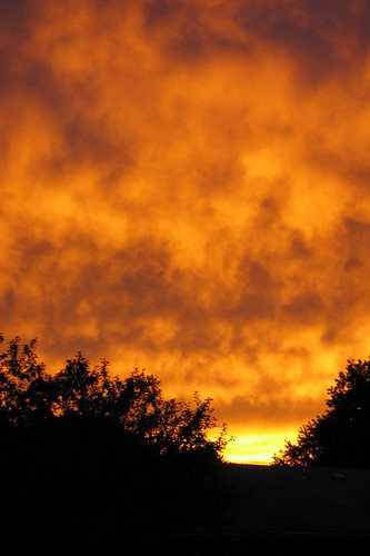 sunset sky nature clouds