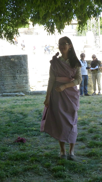 Jessica dressed a la romaine
