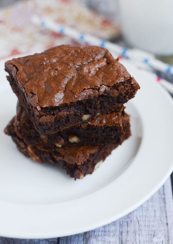 Classic Brownies - rich and fudgy classic brownies with pecans! These will fix all of your chocolate cravings!