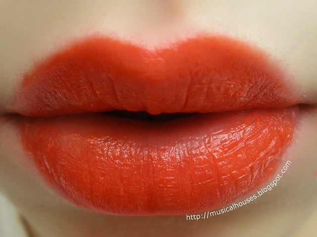 The Face Shop Ink Lipquid Lip Stain OR02 Orange Some Lip Swatch