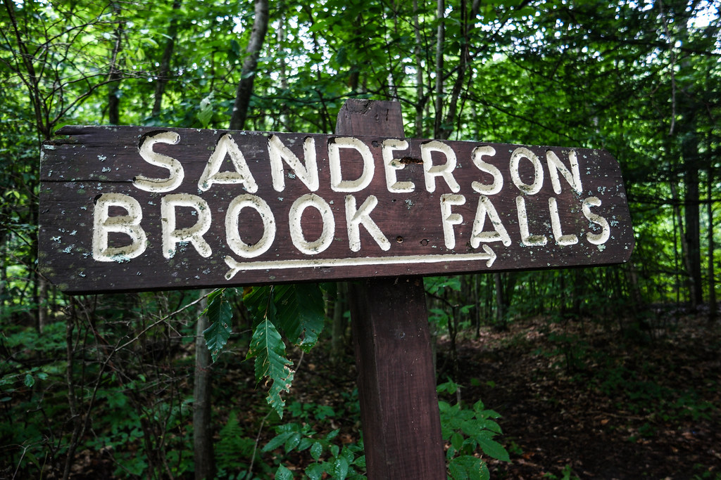Hiking at Sanderson Brook Falls