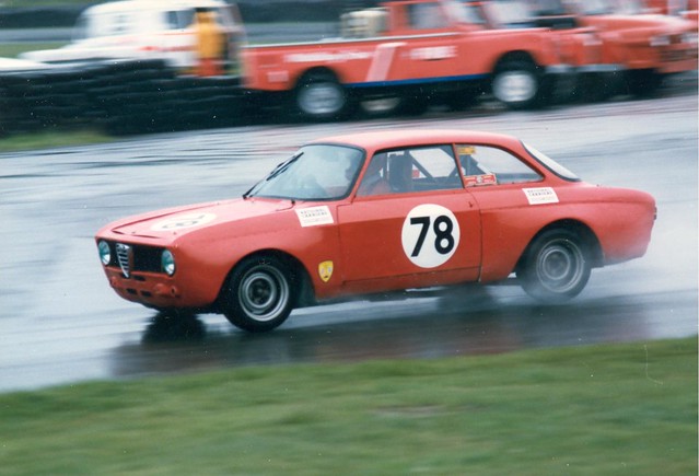 Chris Sweetapple was a regular competitor in the early days of the Championship with his 2 litre Giulia.