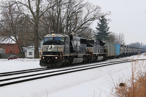 norfolksouthern ns railway nickelplate nkp railroad chicagodistrict claypool indiana emd sd60i 6773 64m ethanol train
