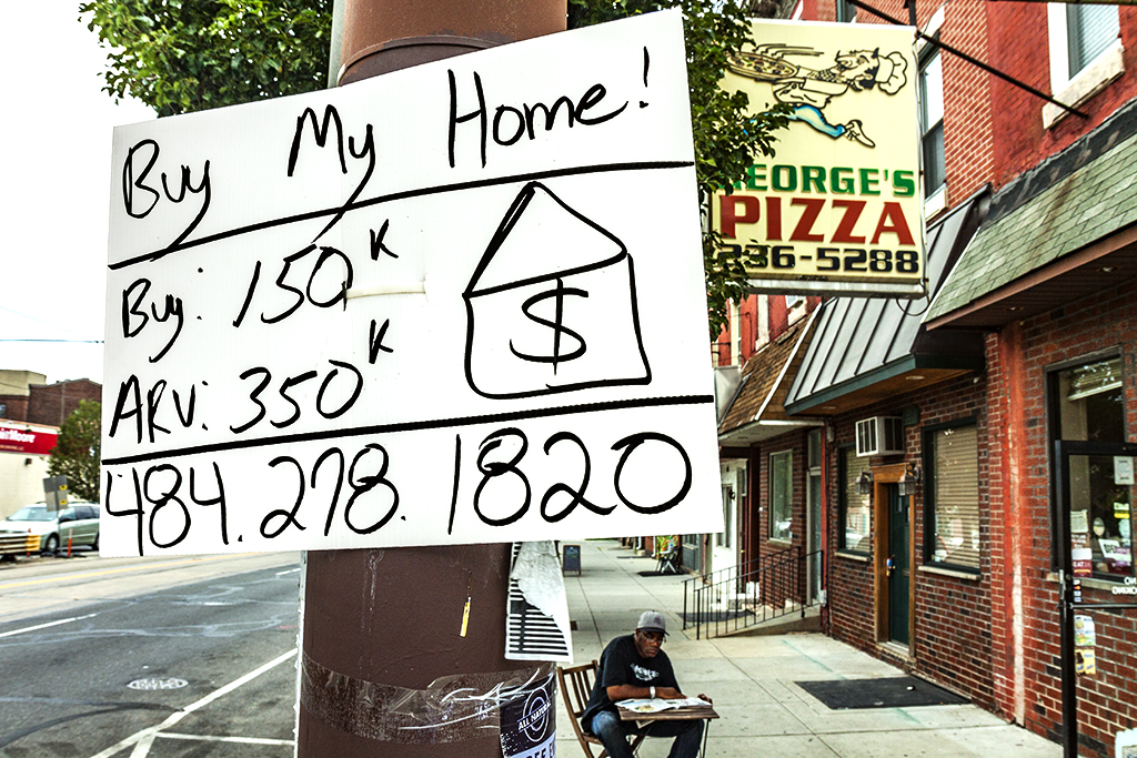 Buy My Home sign on 7-21-15--North Philadelphia