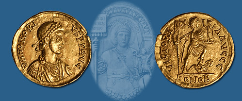 Honorius Solidus coin
