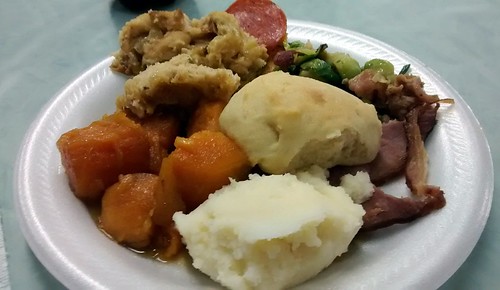 lumberton nc northcarolina robesoncounty christmas holiday christmasdinner lunch supper dinner meal eat food yams sweetpotatoes plate cracker cheese pepperoni mashedpotatoes turkey ham stuffing dressing asparagus brusselsprouts bacon