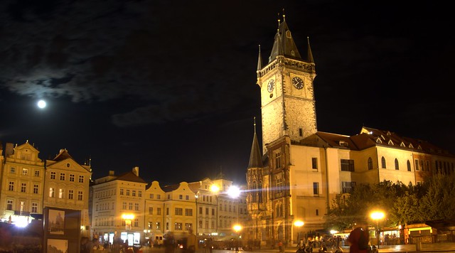 Old Town Square in the Moonlight