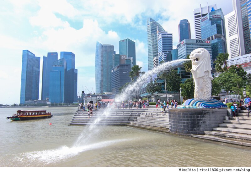 新加坡地標 新加坡好玩 魚尾獅公園 merlion park 新加坡地鐵13