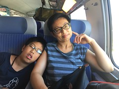 sleeping on the TGV