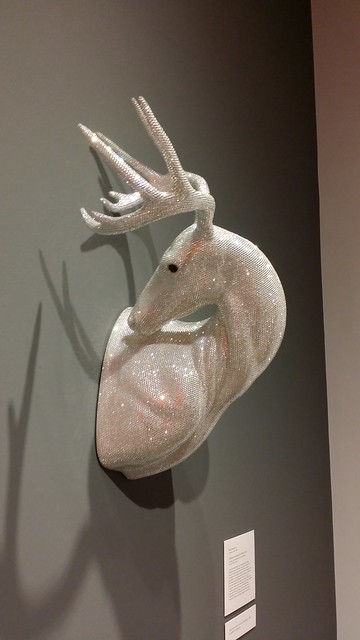 Glitter Deer in the Ackland Museum in Chapel Hill NC