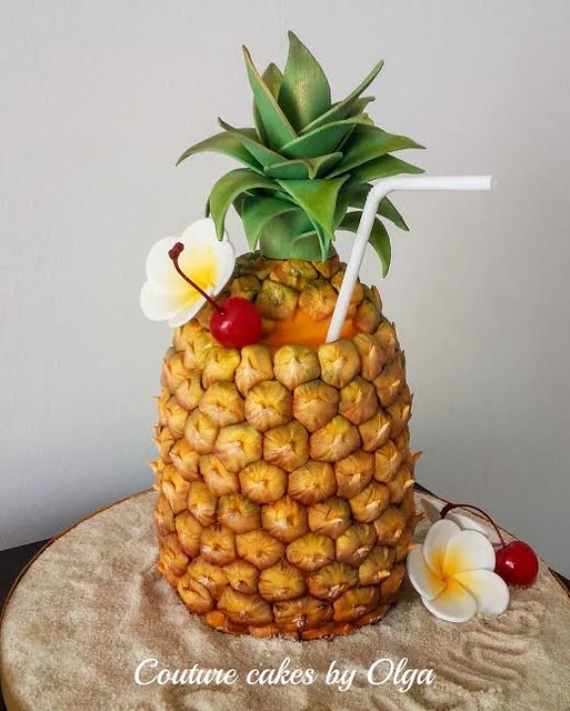 Pineapple Cake from Vijay Hirdaramani of Couture cakes by Olga