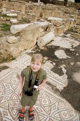 Girl with mosaic