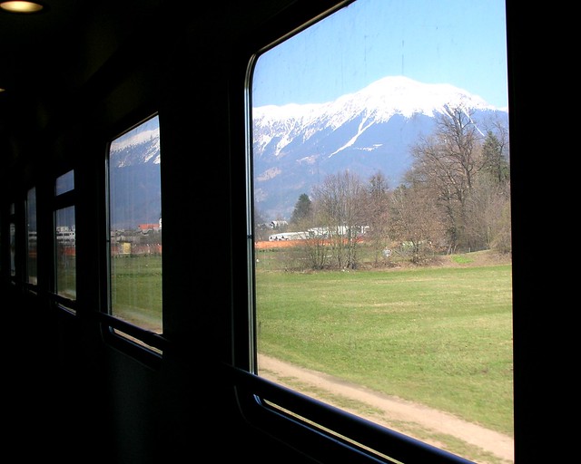 Mountains through the Train Windows