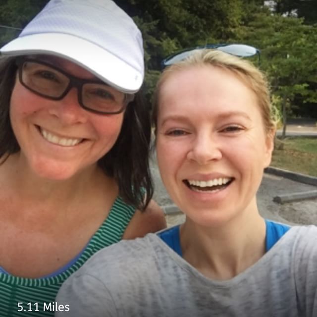 Training for the #Bellingham Bay Half Marathon is going well. We just finished a slow and steady 5 miles. #fitness #friends #running