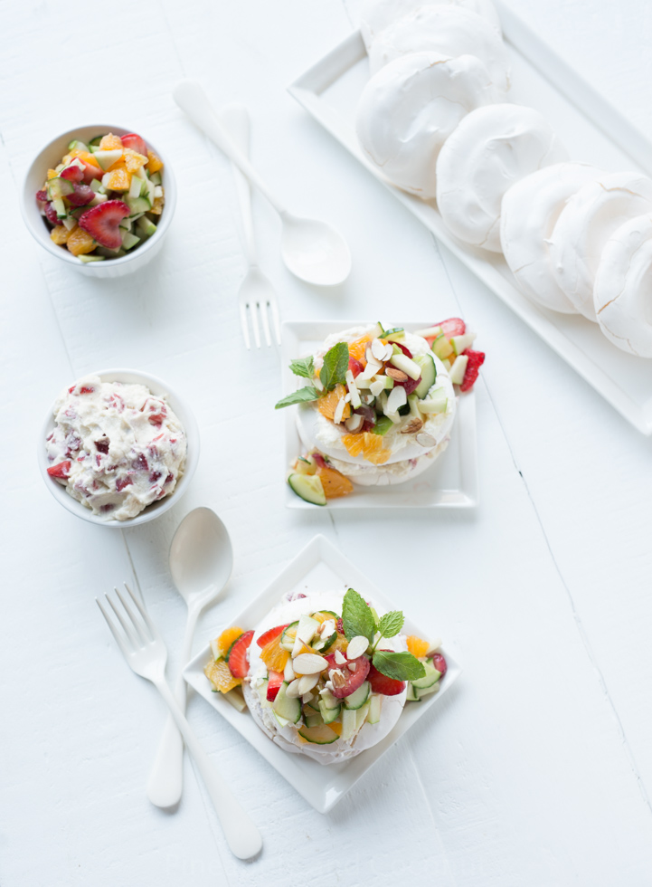 Pimm's Cup Strawberries and Cream Eton Mess. A cross between several items served at Wimbledon in one delicious dessert. www.pineappleandcoconut.com