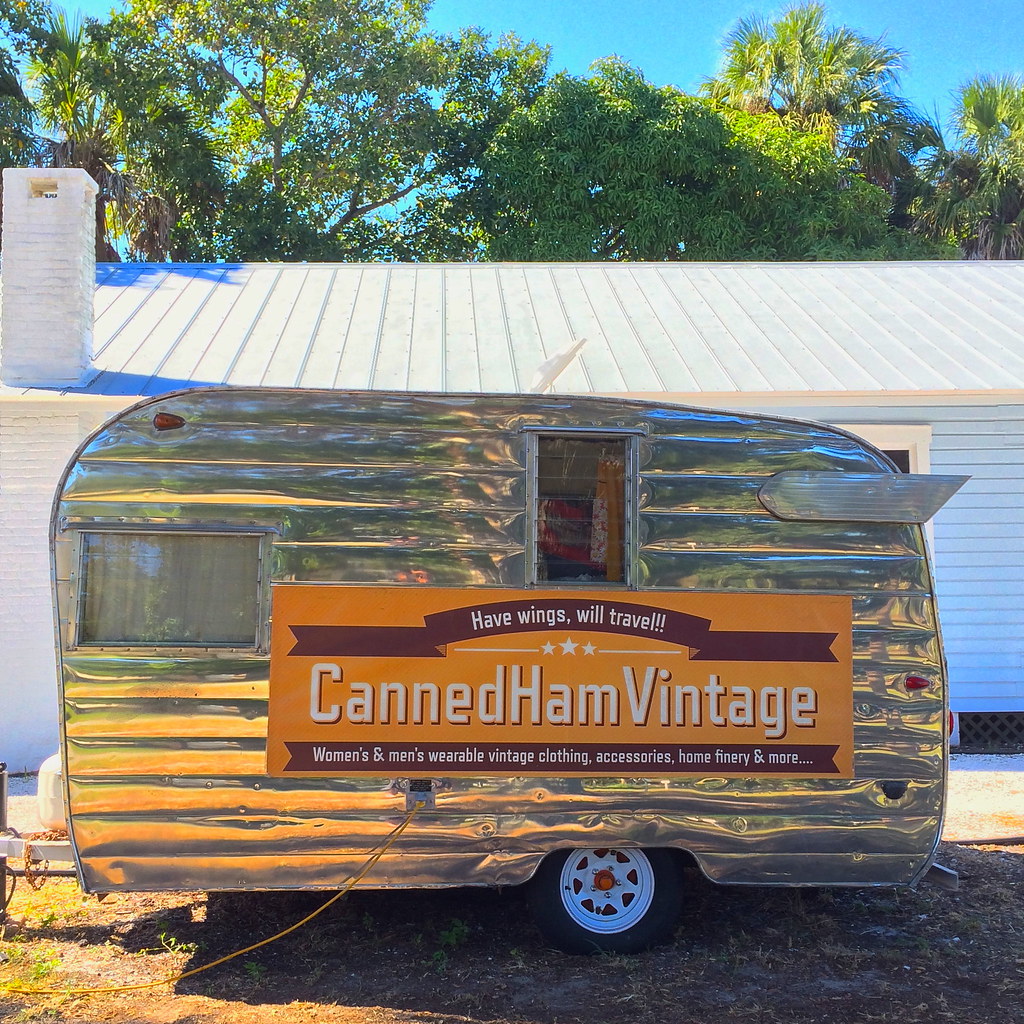Canned Ham Vintage Sarasota FL Florida Retro Roadmap