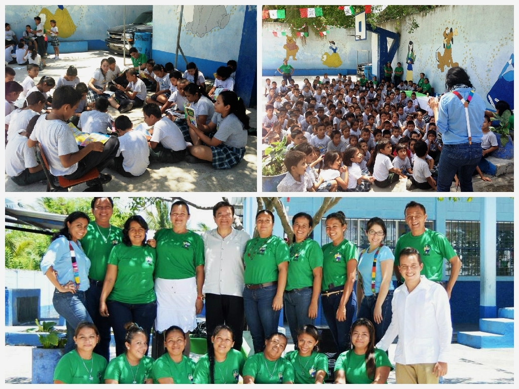 Primer Taller de Fomento a la Lectura en Escuela Primaria Octavio Paz de Champerico, Guatemala