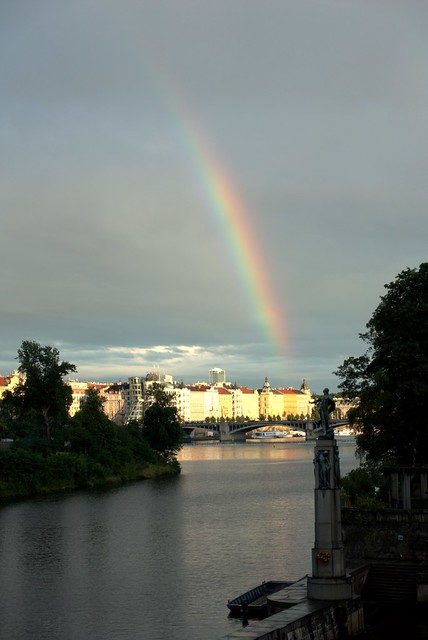 Rainbow over Prague