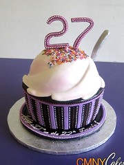 27th+Birthday+Ice+Cream+Cup+Cake