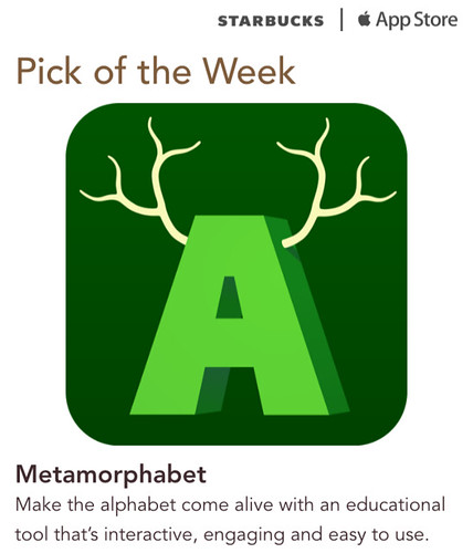 Starbucks iTunes Pick of the Week - Metamorphabet
