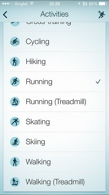 Jabra Sport iOS App - Activities