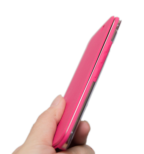 HTC Dot View Ⅱ 炫彩顯示保護套 M9 桃紅色開箱分享 @3C 達人廖阿輝