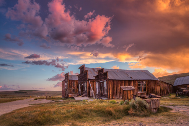 Sunset Over Bodie Main Street