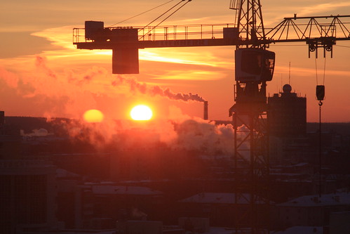 russia winter yekaterinburg sunrise sky