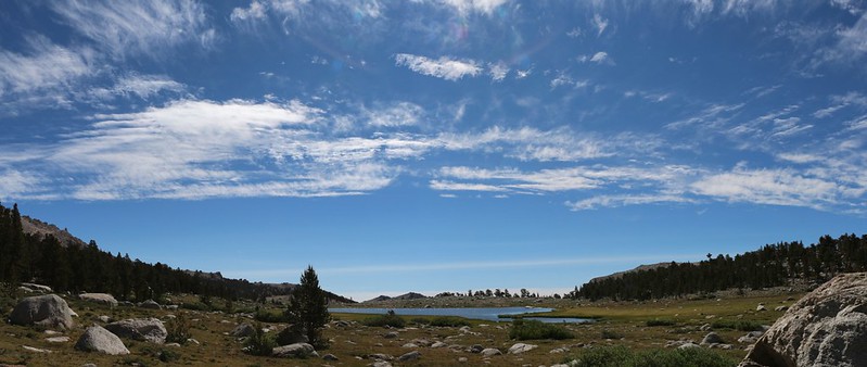 High cirrus clouds over Cottonwood Lake Number 1