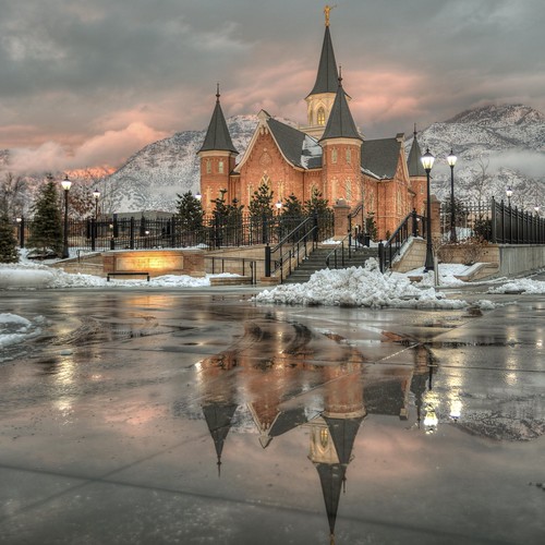 lds temple mormon provo city center provocitycentertemple cathedral church architecture sunset reflection mormontemple