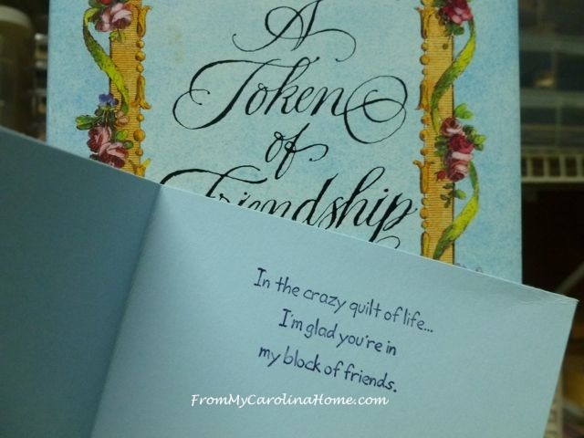 Friendship Cards at From My Carolina Home