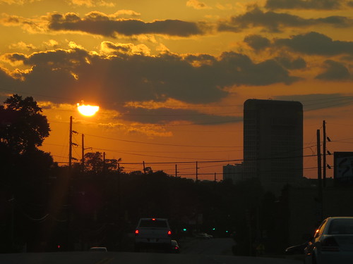 sunset skyline spartanburg